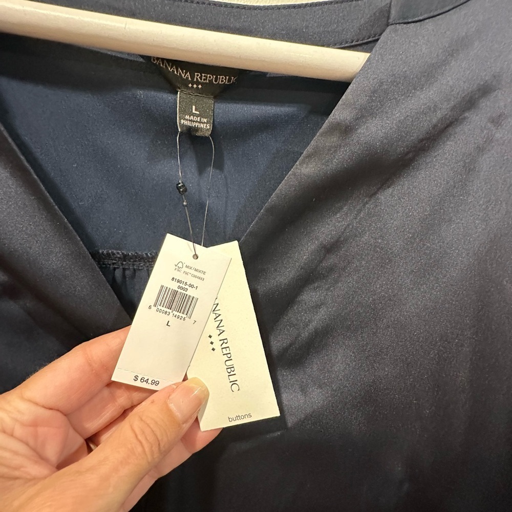 Banana Republic Midnight Blue Blouse - Picture 2 of 7